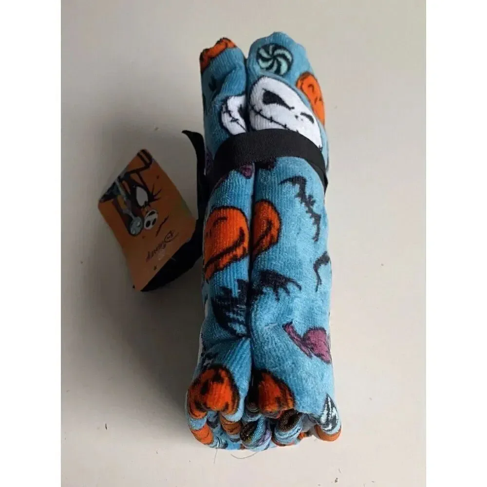 Set Of 2 Disney Nightmare Before Christmas Hand Towels‎ Jack Skellington NEW